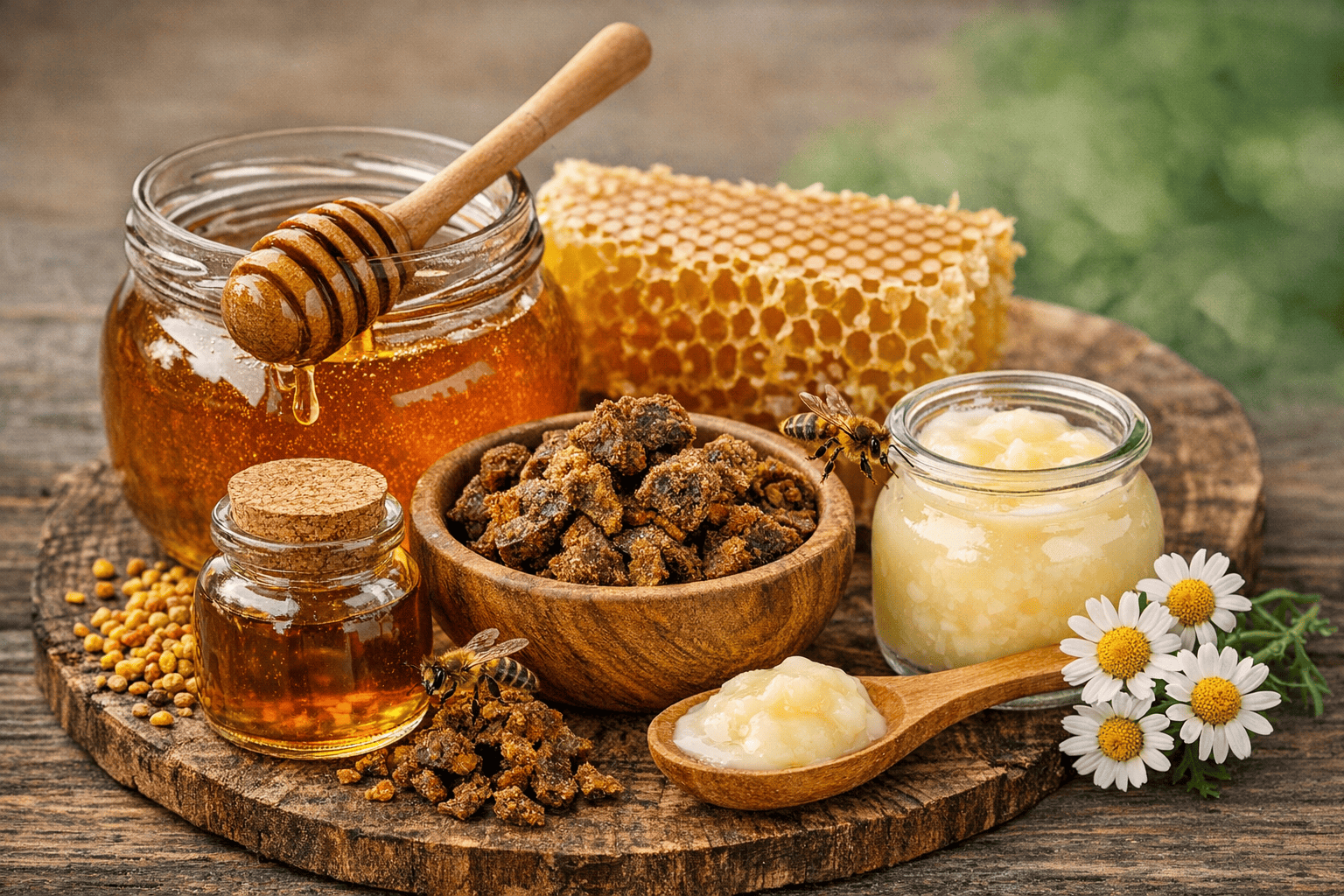 Прополис, пчелен прашец и пчелно млечице – малките тайни на кошера